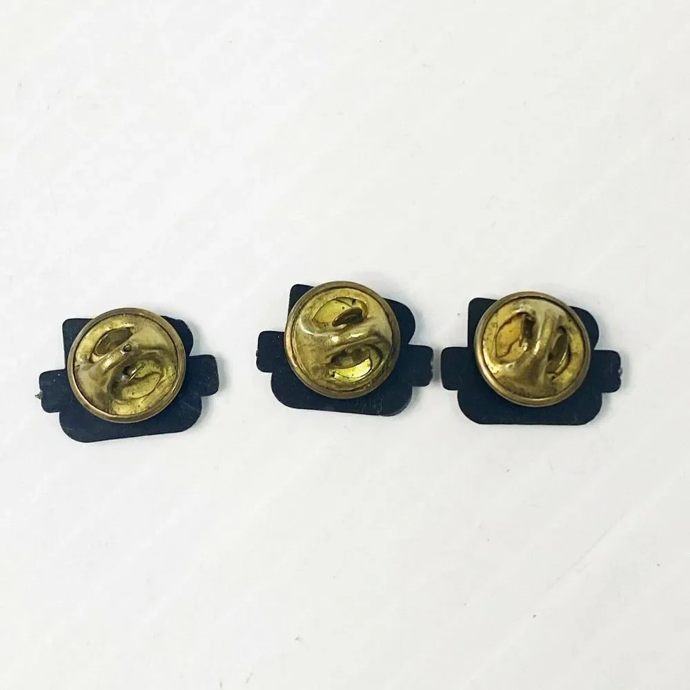 3 pc Miller Light Beer Vintage Lapel Pins